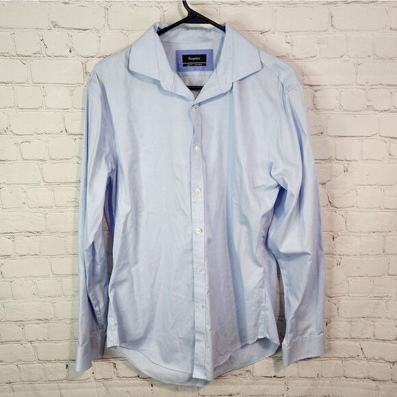 Men's Esquire "slim fit" longsleeve button-down shirt, size Large - Picture 1 of 3
